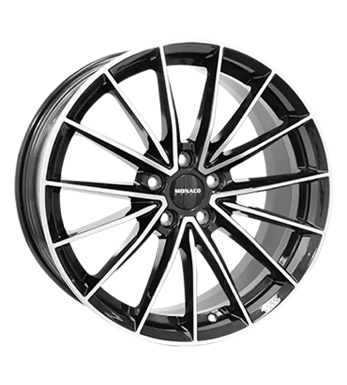 MONACO WHEELS Grand Prix 14 Black Polished 7,50x18 5x114,30 ET40,00