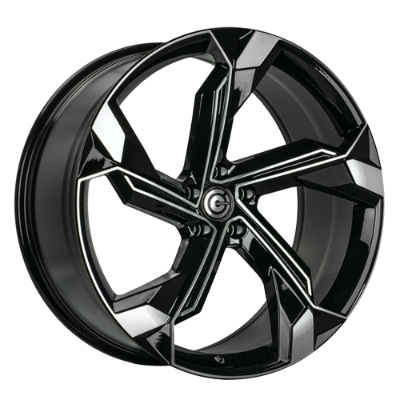 Carbonado Superstar Black Polished 10,00x22 5x112,00 ET20,00
