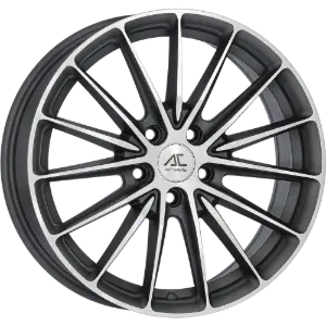 AC Wheels RAGE Matt Dark Grey Polished 7,00x17 5x108,00 ET42,00
