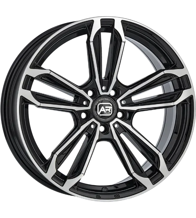 ARTECH Peaks Black Polished 8,00x18 5x108,00 ET42,00