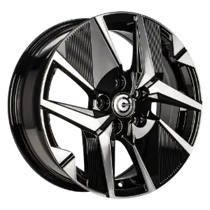 Carbonado Loire Black Polished 6,50x16 4x108,00 ET32,00