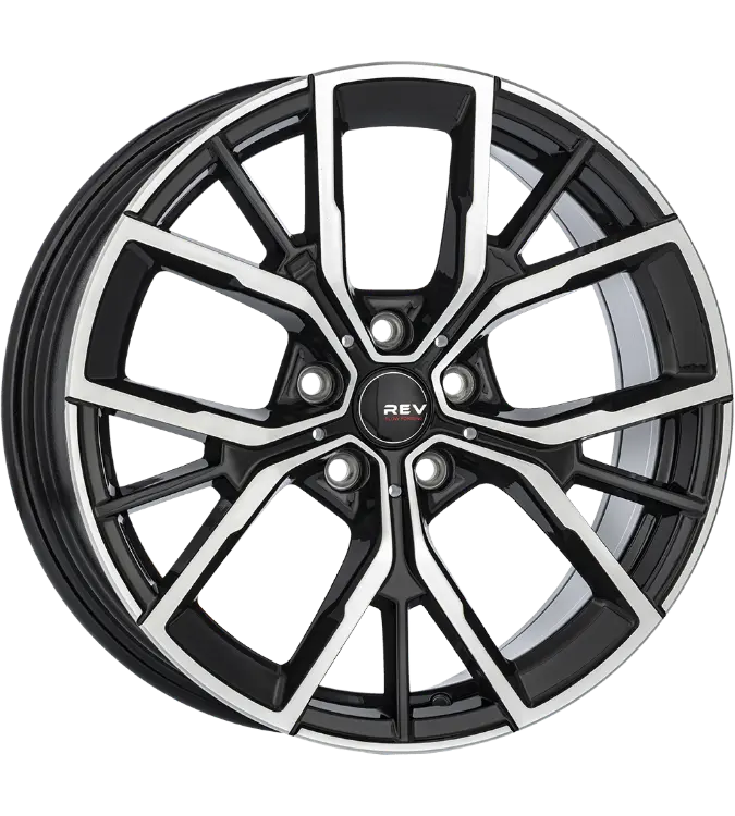 REVATIVO Arcy FF Black Polished 7,00x17 5x108,00 ET50,00