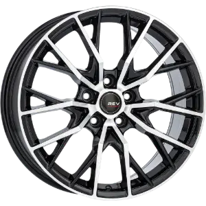 REVATIVO Vortex FF Black Polished 8,00x18 5x114,30 ET40,00