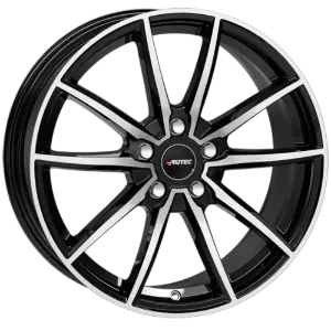 Autec Skara Black Polished 7,00x17 5x112,00 ET44,50