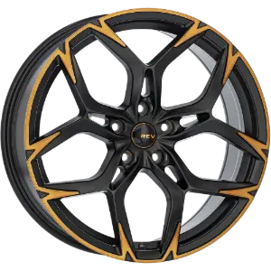 REVATIVO Rayo Gloss Black Copper Polished 8,00x18 5x112,00 ET40,00