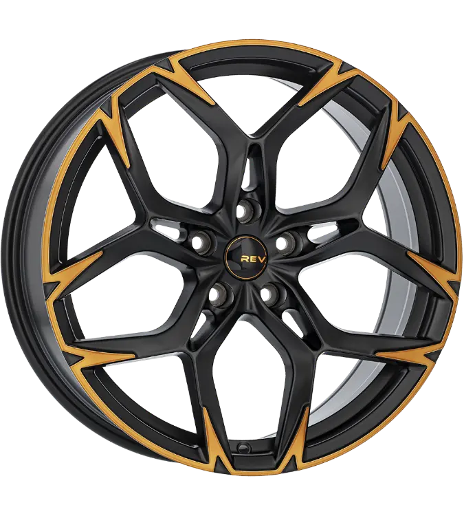 REVATIVO Rayo Gloss Black Copper Polished 8,00x18 5x112,00 ET40,00