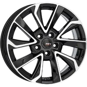 REVATIVO Orbit FF Black Polished 8,00x19 5x108,00 ET45,00