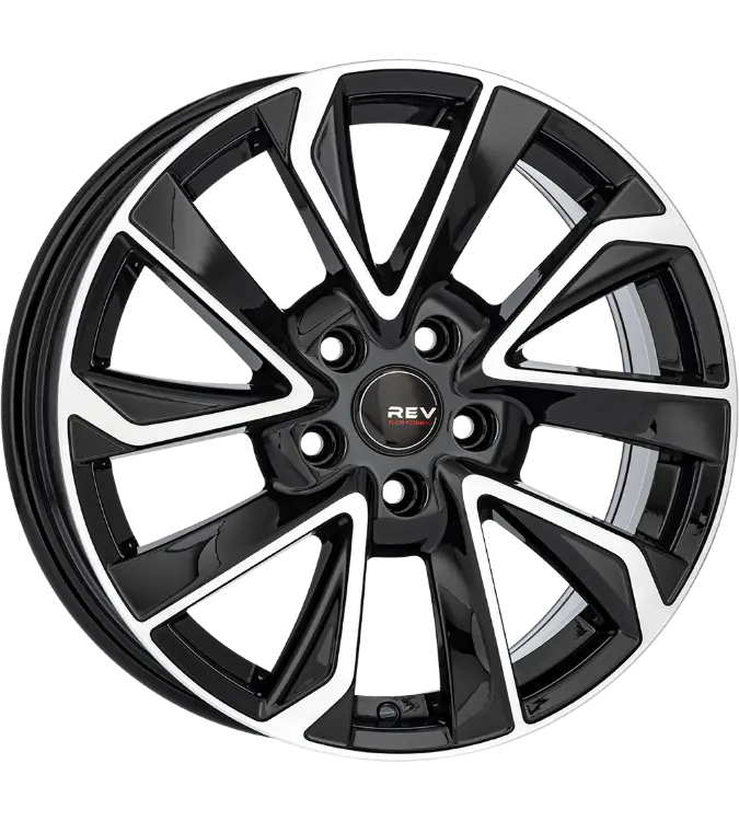 REVATIVO Orbit FF Black Polished 8,00x19 5x108,00 ET45,00