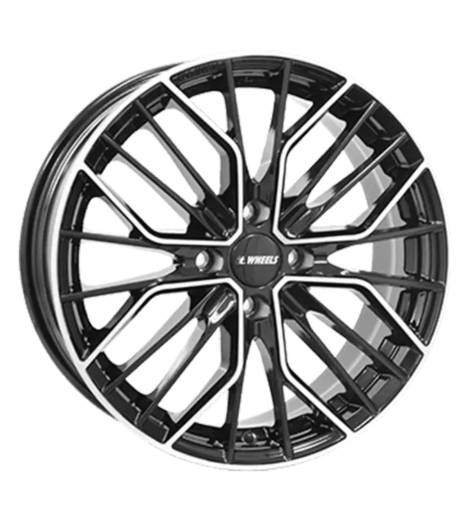 itWHEELS Tiara 4 Black Polished 6,50x16 4x100,00 ET44,00