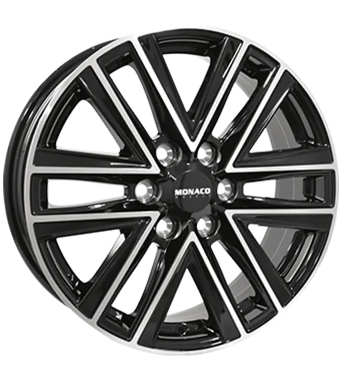 MONACO WHEELS VT1 Black Polished 6,50x16 6x120,00 ET49,50
