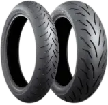 Zbliżenie bieżnika Bridgestone SC1 100/80-14 48 P Przód TL