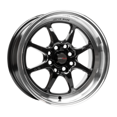 Japan Racing TF2 Black 7,50x15 4x100,00 / 4x114,30 ET30,00