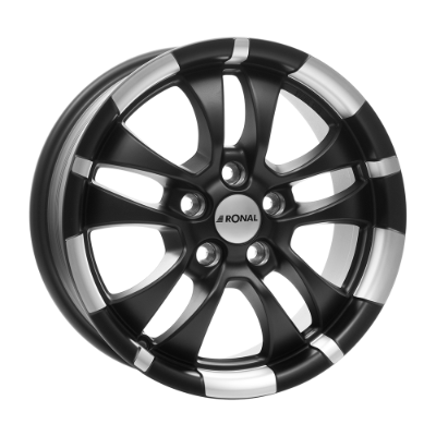 Ronal R59 Jetblack Matt Lip Diamond 7,00x16 5x100,00 ET38,00