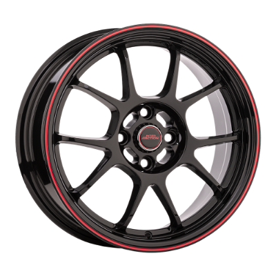 INTER ACTION PHOENIX BLACK RED 7,00x16 4x108,00 ET25,00