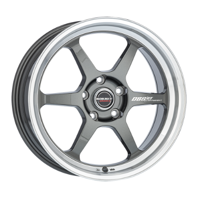 Borbet DB8GT graphite rim polished 8,50x18 5x120,00 ET30,00