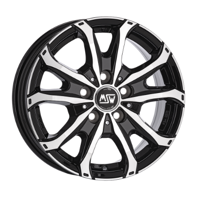 MSW 48 VAN Black Polished 6,50x16 5x160,00 ET60,00
