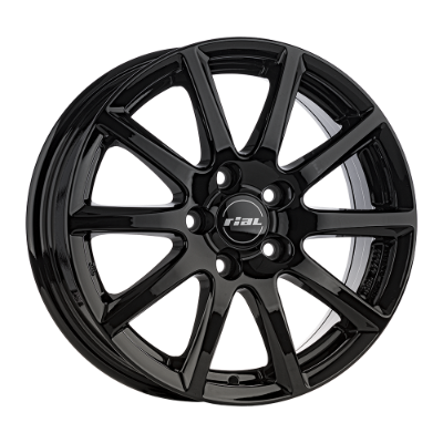 RIAL Milano Black Gloss 6,50x16 5x114,30 ET38,00