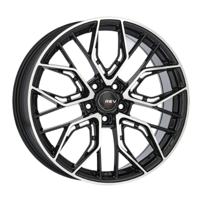 REVATIVO Qube FF Black Polished 8,00x18 5x112,00 ET35,00
